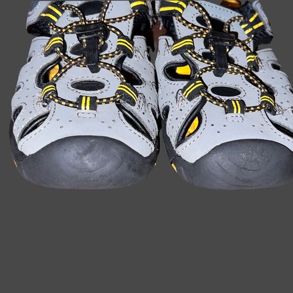 Khombu Boys Kyle 1182623 Gray Waterproof Drawstring Hiking Sandals Size 2 - Picture 6 of 8